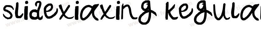 slidexiaxing kegular字体转换